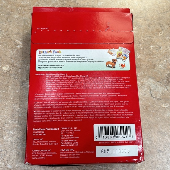 ✂️Opened package of 4x6 Canon Photo Paper✂️ - Picture 4 of 4